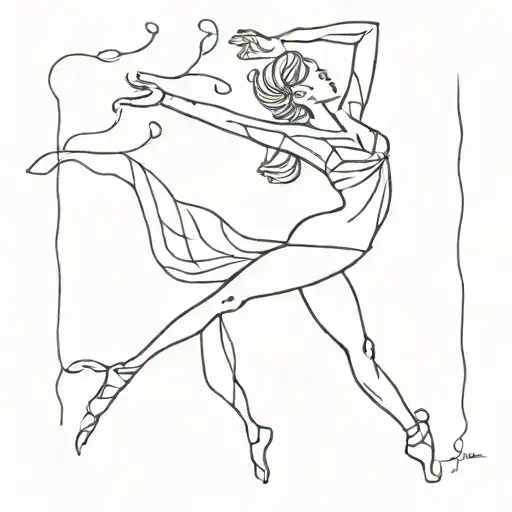 Dance tattoo design idea