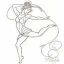 Dance tattoo design idea