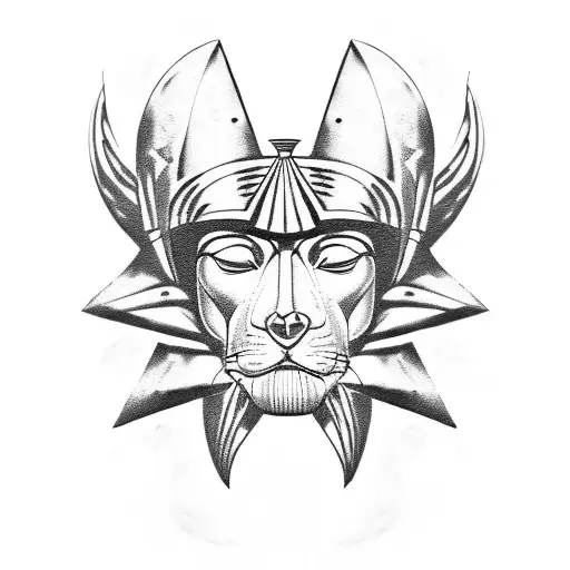 king tut tattoo design idea