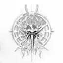 xenomorph  tattoo design idea