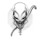 xenomorph  tattoo design idea
