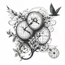 long distance relationship tattoo design idea