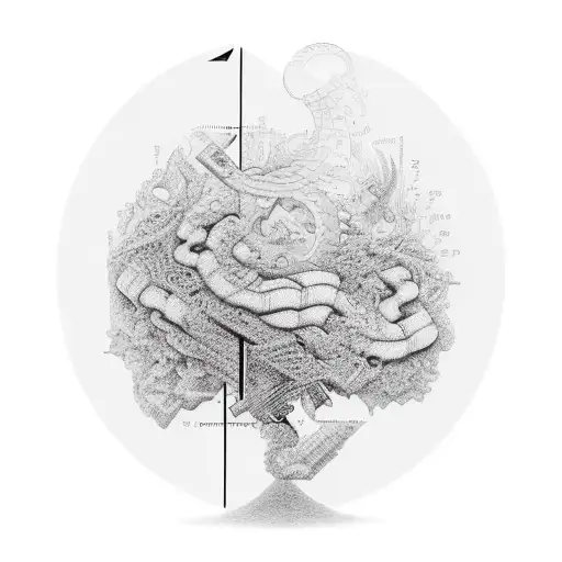 maths graph  tattoo design idea