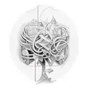 maths graph  tattoo design idea