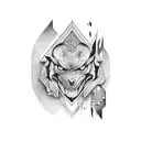 444 tattoo design idea