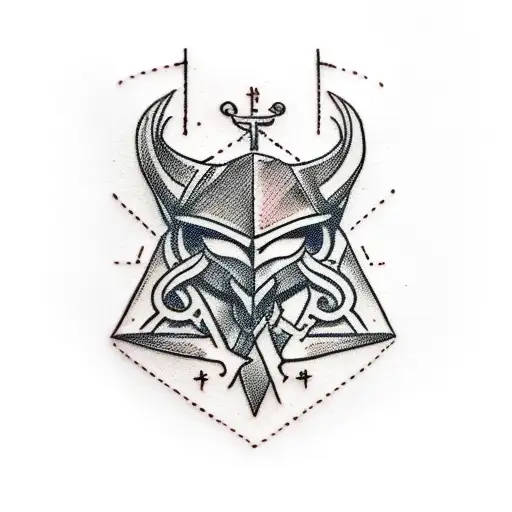 skyrim logo tattoo design idea