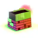 minecraft grass block tattoo design idea
