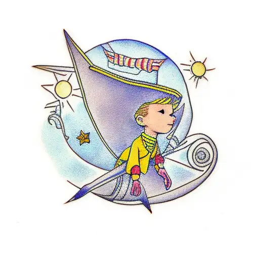 The little prince tattoo design idea