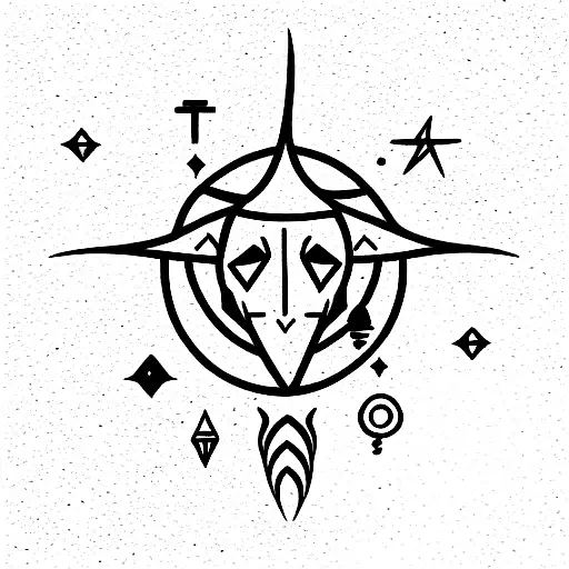 zodiaco Leo tattoo design idea