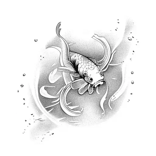  japanese koi fish tattoo design idea