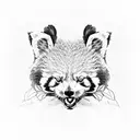 red panda tattoo design idea