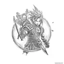 final fantasy x jecht tattoo design idea