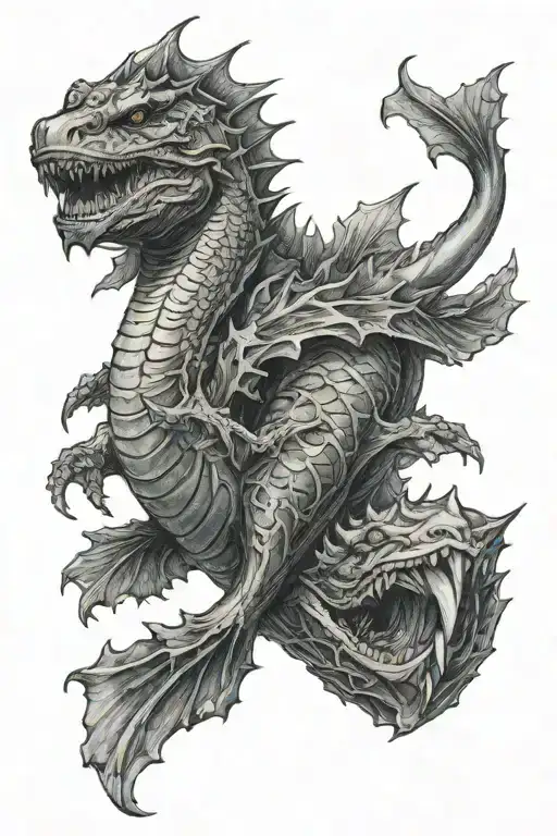 Leviathan tattoo design idea