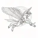icarus falling tattoo design idea