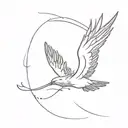 icarus falling tattoo design idea