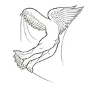 icarus falling tattoo design idea