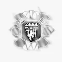 combine Manchester united, Ajax fc and Penrith panthers crests tattoo design idea