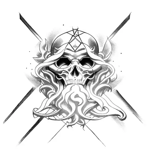 god Chronos  tattoo design idea