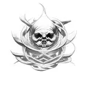 god Chronos  tattoo design idea