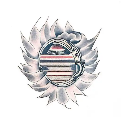 jet engine tattoo design idea