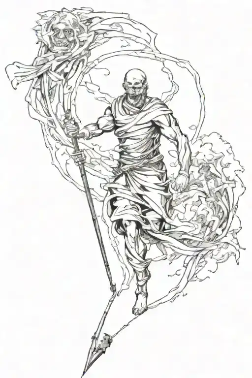 Fortitude, willpower, sports, war, difficulties experienced, death of loved ones tattoo design idea