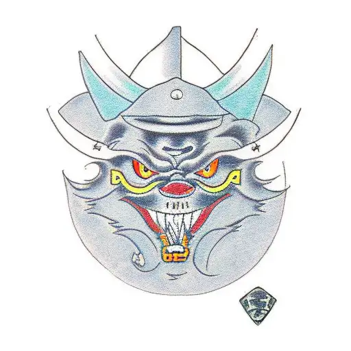 rana samurai tattoo design idea