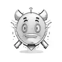 sad face under happy mask tattoo design idea