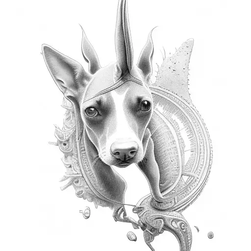 kelpie tattoo design idea