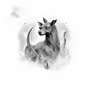 kelpie tattoo design idea