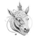 kelpie tattoo design idea