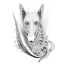 kelpie tattoo design idea