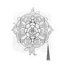 Cherry Blossoms Frank Lloyd wright tattoo design idea