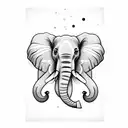Elephant athlete tattoo design idea