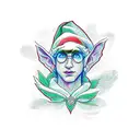 elf tattoo design idea