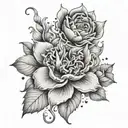 Alina 01/19/2023 weight 3330 height 52cm time 8:25 tattoo design idea