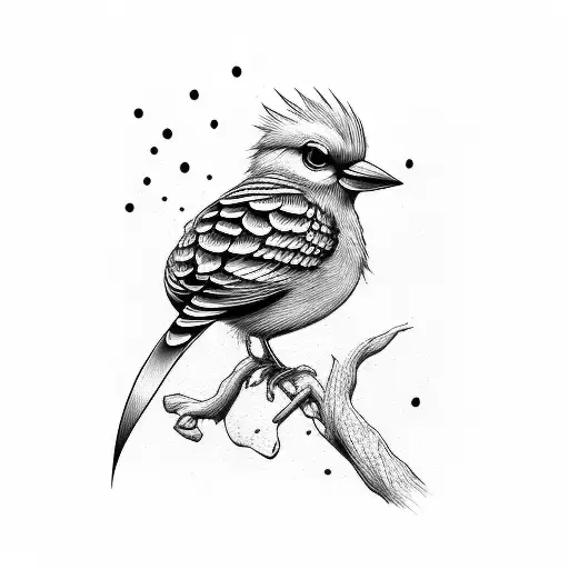 new school Tweety bird tattoo design idea
