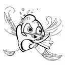 new school Tweety bird tattoo design idea