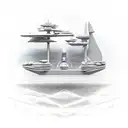 interstellar docking scene that shows the damaged endurance spinning with the ship cooper pilots. both ships tattoo design idea