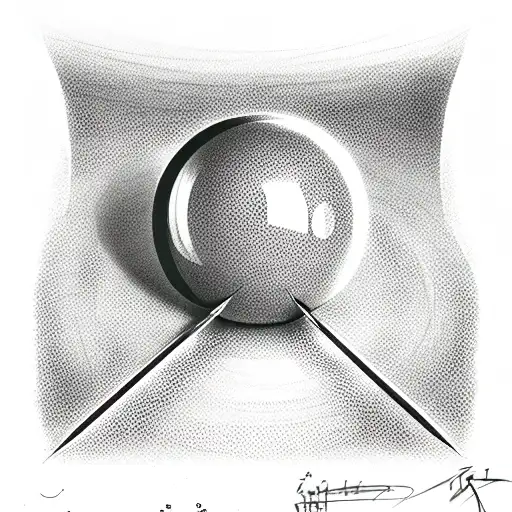 8 Ball tattoo design idea