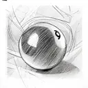 8 Ball tattoo design idea