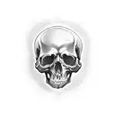 death, skull, goth tattoo design idea