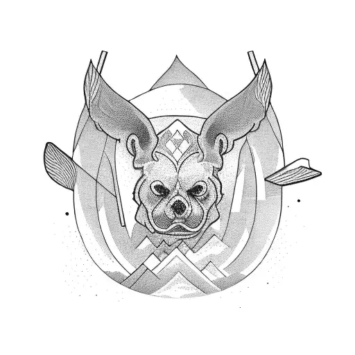 Kayak, Canoe, Skiing, Photography Combined tattoo design idea