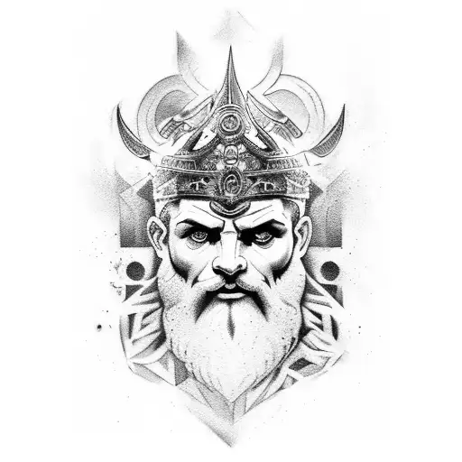 zeus tattoo design idea