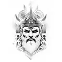 zeus tattoo design idea