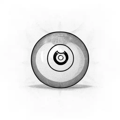 8 Ball tattoo design idea