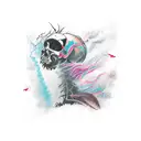 tornado wind tattoo design idea