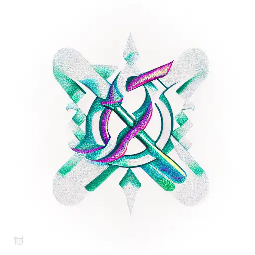 Trident tattoo design idea