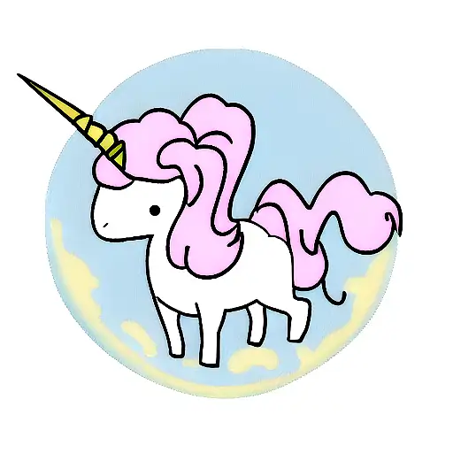 unicorn tattoo design idea