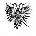 albanian eagle tattoo design idea