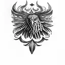 albanian eagle tattoo design idea